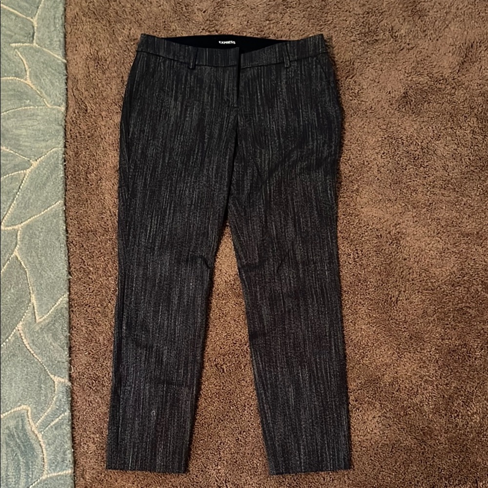Express Black Straight Leg Pants with Classic Cut